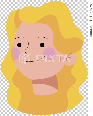 Male and Female Avatar Flat Illustration 121221579