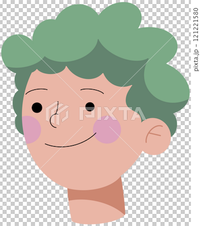 Male and Female Avatar Flat Illustration 121221580