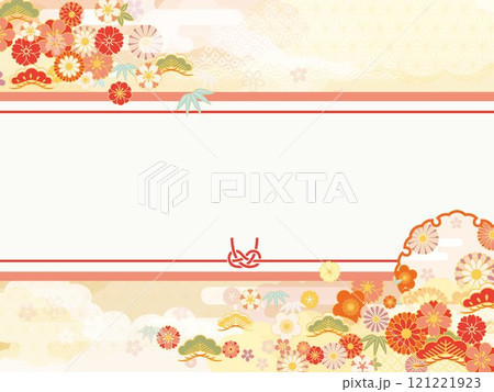 和柄の背景　和風の背景素材 121221923