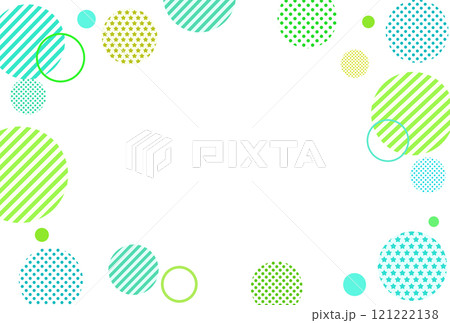 ポップな幾何学フレーム 121222138