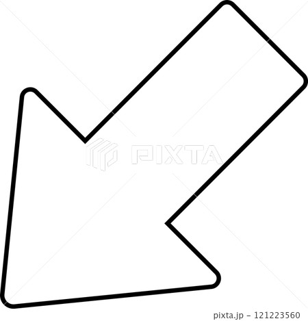 左下向きのやじるしのアイコン 121223560