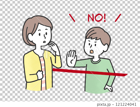 Children who draw a line between themselves and their parents 121224041