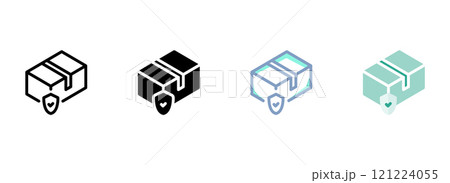 Simple vector icon on a theme box, safety Simple vector icon on a theme box, safety 121224055