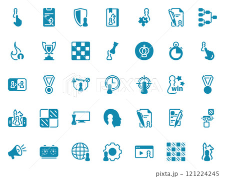 Simple vector icon on a theme chess Simple vector icon on a theme chess 121224245