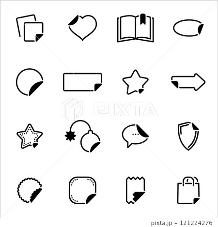 Simple vector icon on a theme sticker Simple vector icon on a theme sticker 121224276