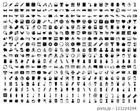 Simple vector icon on a theme kitchen, appliances, cooking, entertainment, food 121224294
