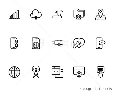 Simple vector icon on a theme communication, internet, calls, wireless Simple vector icon on a theme communication, internet, calls, wireless 121224319