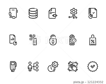 Simple vector icon on a theme trade, marketing, promotion 121224332
