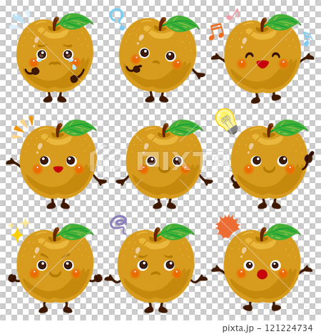 茶梨のキャラクター　表情セット 121224734
