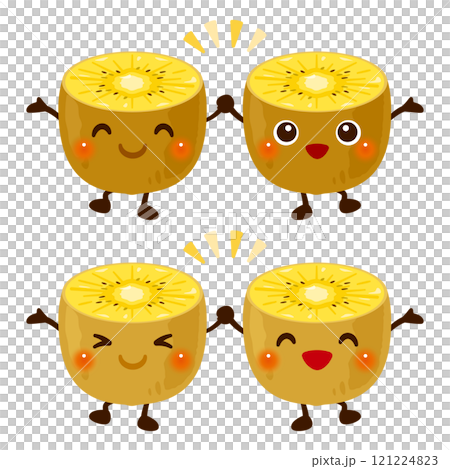 好朋友金色獼猴桃人物插圖集 121224823