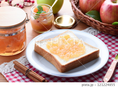 りんごジャムトースト りんごジャムトースト 121224855