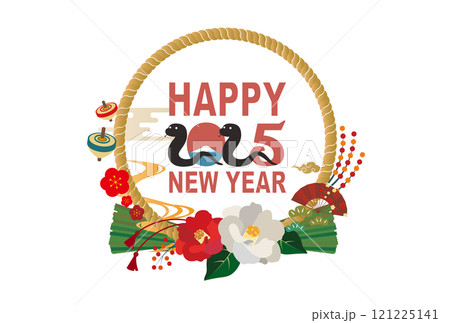 年賀状　2025年　巳年 121225141