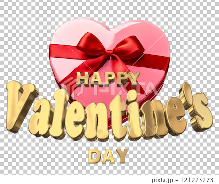 3DCG文字「Happy Valentine's Day/ハッピーバレンタインデー」ゴールド,金 3DCG文字「Happy Valentine's Day/ハッピーバレンタインデー」ゴールド,金 121225273