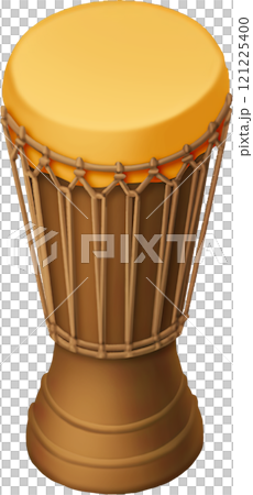 Bar stool designed to resemble traditional Hawaiian drum 121225400