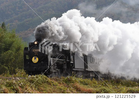SLやまぐち号 JR山口線 撮影名所 徳佐Sカーブを驀進 SLやまぐち号 JR山口線 撮影名所 徳佐Sカーブを驀進 121225529