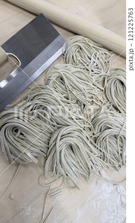 蕎麦打ち教室 そば切り包丁で蕎麦切り 蕎麦打ち教室 そば切り包丁で蕎麦切り 121225763