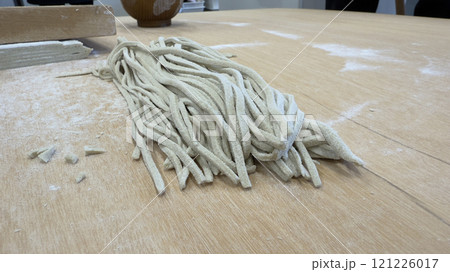 蕎麦打ち教室 そば切り包丁で蕎麦切り 蕎麦打ち教室 そば切り包丁で蕎麦切り 121226017