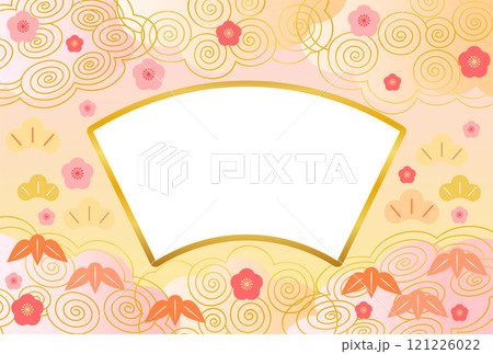 和風の年賀状テンプレート 和風の年賀状テンプレート 121226022