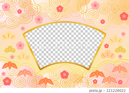 和風の年賀状テンプレート 和風の年賀状テンプレート 121226022