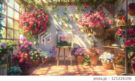 Greenhouse Painting Greenhouse Painting 121226106