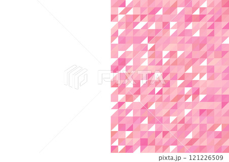 Polygonal pink mosaic background. Abstract low poly vector illustration. Triangular pattern, copy space. Template geometric business design with triangle for poster, banner, card, flyer Polygonal pink mosaic background. Abstract low poly vector illustration. Triangular pattern, copy space. Template geometric business design with triangle for poster, banner, card, flyer 121226509