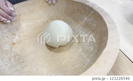蕎麦打ちボウルで練り玉作り 蕎麦打ちボウルで練り玉作り 121226540