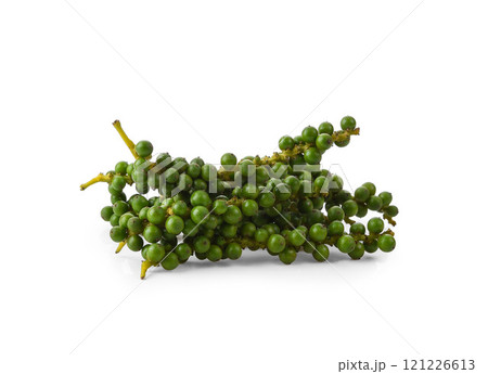 Green peppercorn isolated on white with clipping path Green peppercorn isolated on white with clipping path 121226613