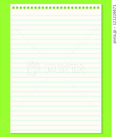Grid paper. Abstract striped background with color horizontal lines. Geometric pattern for school, wallpaper, textures, notebook. Lined paper blank isolated on transparent background 121226671