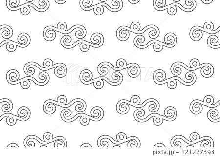 Decorative Swirl Pattern for Childrens Coloring Decorative Swirl Pattern for Childrens Coloring 121227393