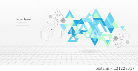 幾何学 抽象 三角形 建築 グリッド パターン 背景 幾何学 抽象 三角形 建築 グリッド パターン 背景 121228317