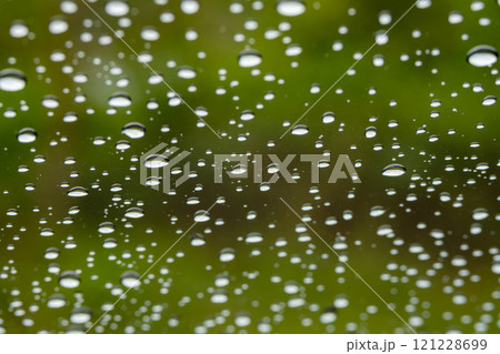 Water drops on car glass for background Water drops on car glass for background 121228699