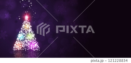 Christmas Magic Snow Tree Banner 121228834