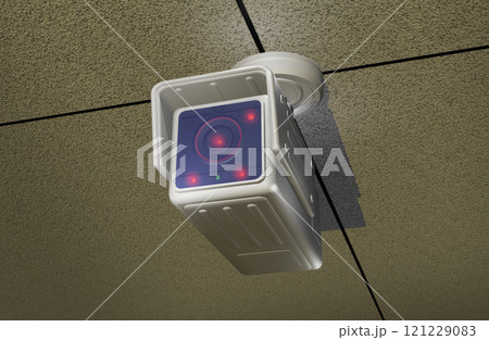 防犯イメージ (防犯カメラ/監視カメラ)3DCG 防犯イメージ (防犯カメラ/監視カメラ)3DCG 121229083