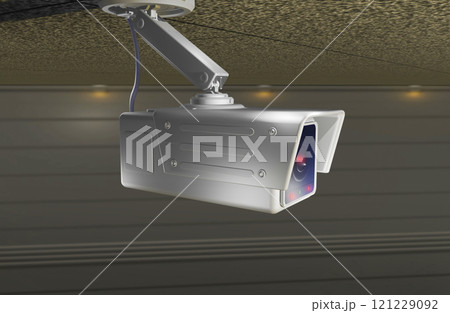 防犯イメージ (防犯カメラ/監視カメラ)3DCG 防犯イメージ (防犯カメラ/監視カメラ)3DCG 121229092