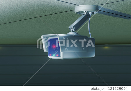 防犯イメージ (防犯カメラ/監視カメラ)3DCG 防犯イメージ (防犯カメラ/監視カメラ)3DCG 121229094