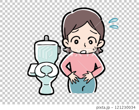 便秘でお腹の調子が気になる女性 121230034