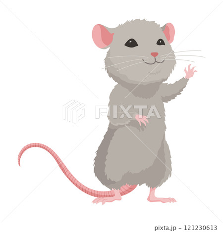 A delightful cute cartoon mice showcasing their adorable pose and expressions 121230613