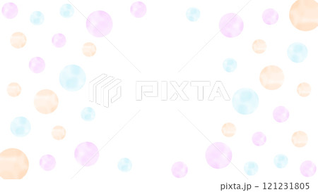 淡い水彩柄のドットが広がるイラスト 淡い水彩柄のドットが広がるイラスト 121231805