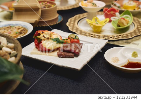 高級旅館の懐石料理 撮影協力・白玉の湯 泉慶 高級旅館の懐石料理 撮影協力・白玉の湯 泉慶 121231944