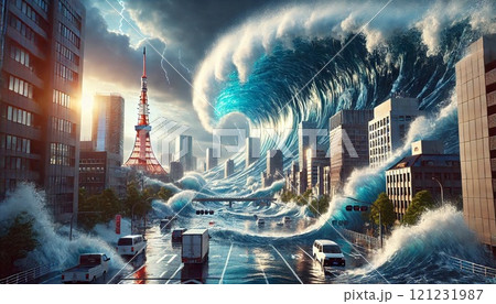 都心で起きた大災害 都心で起きた大災害 121231987