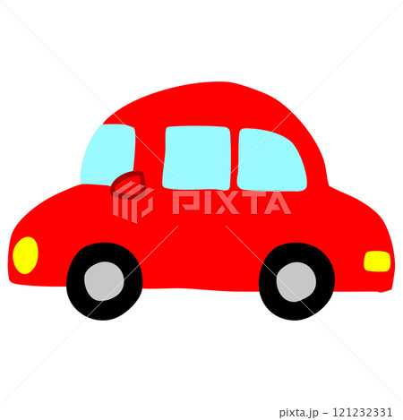 赤い乗用車 121232331