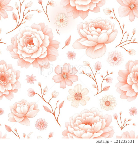 上品で落ち着いたクラシックフラワーデザイン 121232531