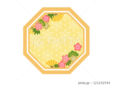 和柄の背景 121232543