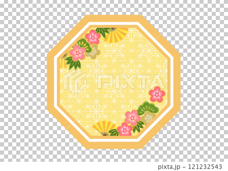 和柄の背景 121232543