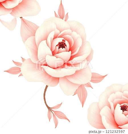 洗練された花模様 121232597