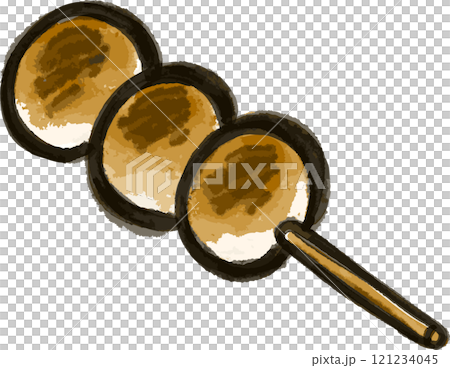 餃子水墨畫風格向量圖 121234045