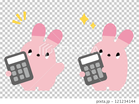 帶有calculator_no表達式的兔子 121234144