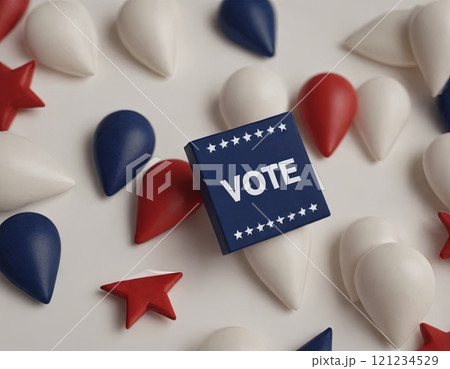 United States of America flag election background 121234529