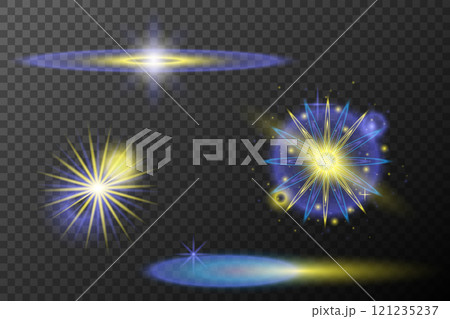 set of bright shining stars 121235237