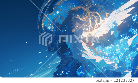 幻想的な水中のイラスト 121235327